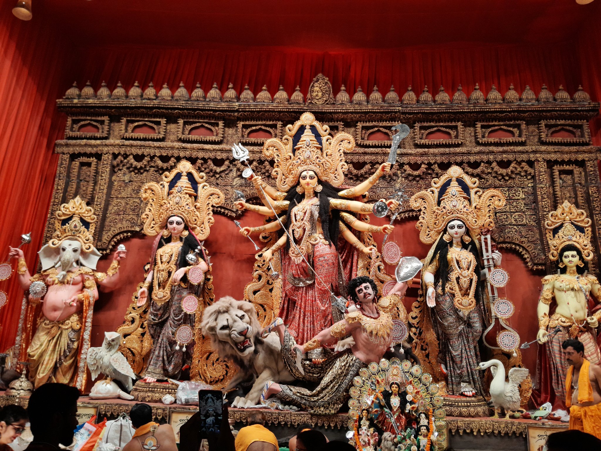 HARTAKI BAGAN SARBOJANIN DURGOTSAB darshan photo 3